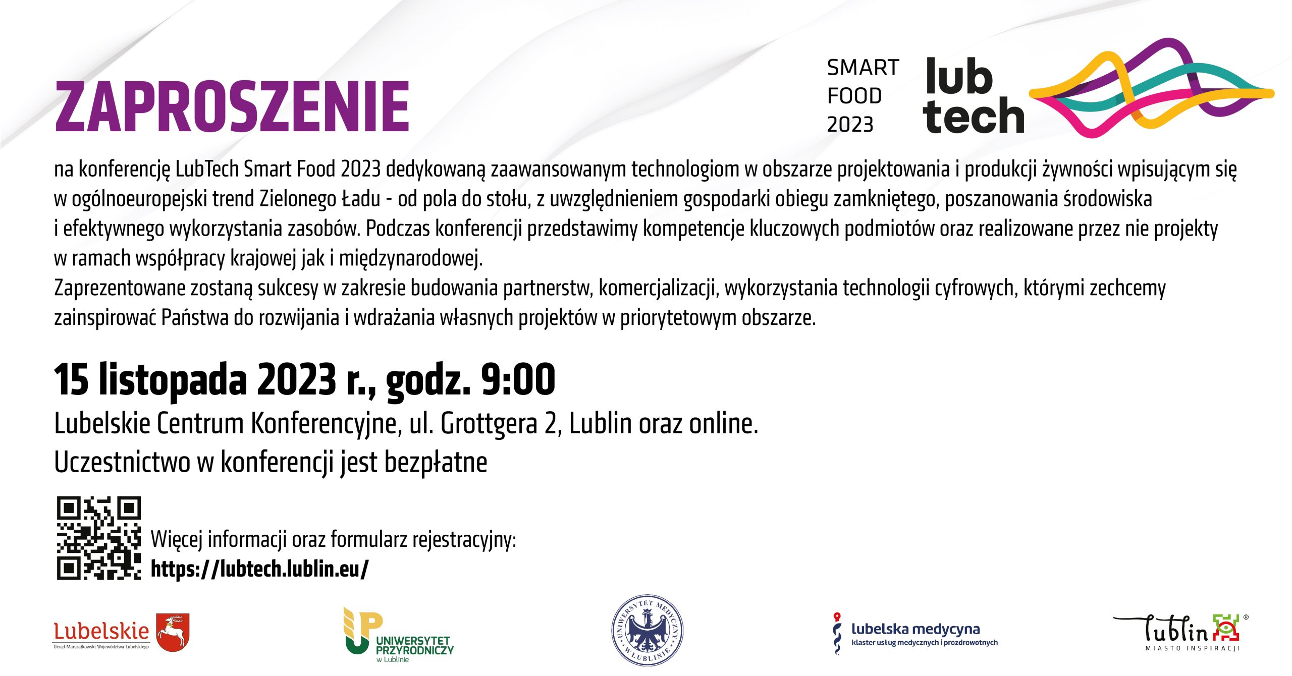 Konferencja LubTech Smart Food 2023￼